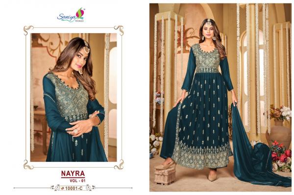Saniya Nayra 1001 georgette Designer Embroidery Suit Collection